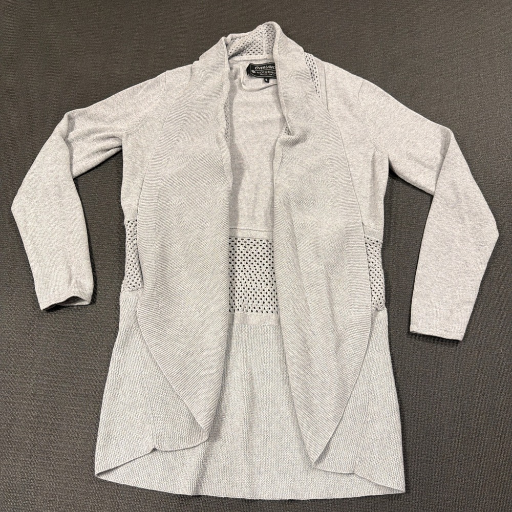 Overland by Indigenous Dawn Organic Cotton Circle Cardigan Sweater Size Small‎